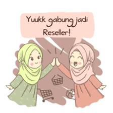 Azmeela Hijab : Happy Shopping sticker #14858779