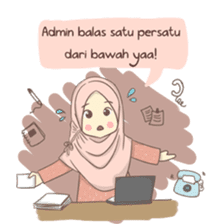 Azmeela Hijab : Happy Shopping sticker #14858781