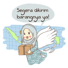 Azmeela Hijab : Happy Shopping sticker #14858783
