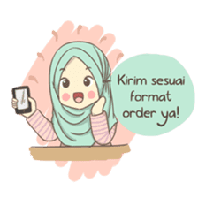 Azmeela Hijab : Happy Shopping sticker #14858788