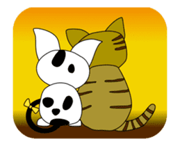 Animation happy cat "FUKU" third series sticker #14858853
