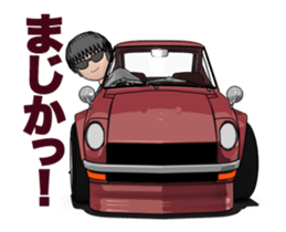 I drive a sports car! sticker #14858867