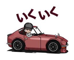 I drive a sports car! sticker #14858868