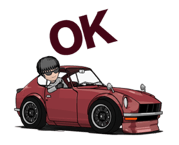 I drive a sports car! sticker #14858869