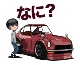 I drive a sports car! sticker #14858874