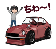 I drive a sports car! sticker #14858875