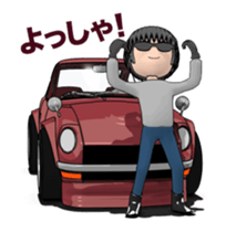 I drive a sports car! sticker #14858876