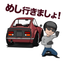 I drive a sports car! sticker #14858879