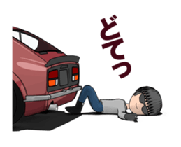 I drive a sports car! sticker #14858881