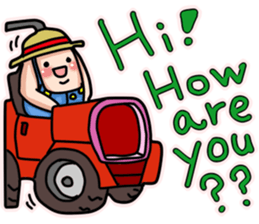 Blemmyae Farmer English Sticker sticker #14859054