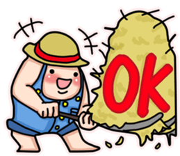 Blemmyae Farmer English Sticker sticker #14859083