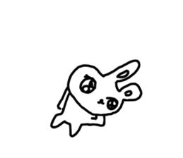 The losing heart Rabbit vol,6 (no words) sticker #14859594