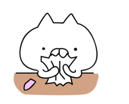 It moves cute! Cat bunny. sticker #14859640