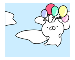 It moves cute! Cat bunny. sticker #14859660