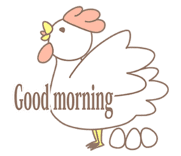 Good Morning Animals by Kuina Tsutamori sticker #14860303