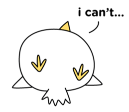 Grumpy Chicken No.1 sticker #14860748