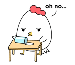 Grumpy Chicken No.1 sticker #14860751