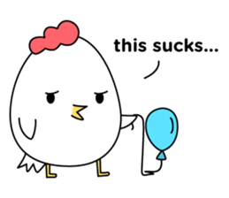 Grumpy Chicken No.1 sticker #14860754
