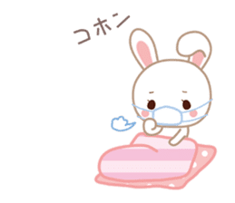 Lovey-Dovey bunnies Rai & Mai for winter sticker #14861042