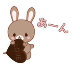 Lovey-Dovey bunnies Rai & Mai for winter sticker #14861059
