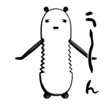 Swinging panda sticker #14861318