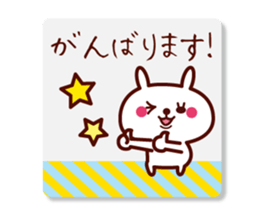 Polite white rabbit stickers 2 sticker #14862483