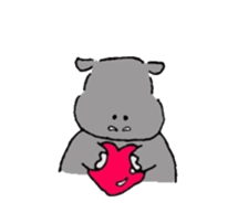 Pygmy hippopotamus sticker #14862697