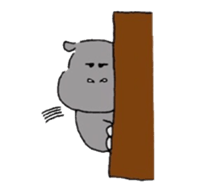 Pygmy hippopotamus sticker #14862698