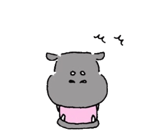 Pygmy hippopotamus sticker #14862700
