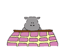 Pygmy hippopotamus sticker #14862705