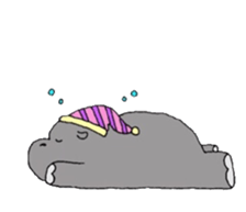 Pygmy hippopotamus sticker #14862709