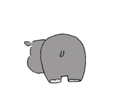 Pygmy hippopotamus sticker #14862715