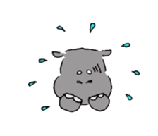 Pygmy hippopotamus sticker #14862716