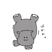 Pygmy hippopotamus sticker #14862732