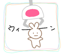 Crane-Rabbit sticker #14863646