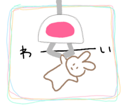 Crane-Rabbit sticker #14863650