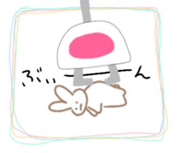Crane-Rabbit sticker #14863651