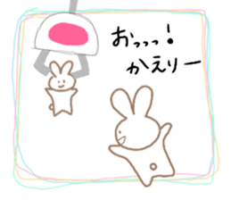 Crane-Rabbit sticker #14863657