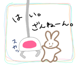 Crane-Rabbit sticker #14863659