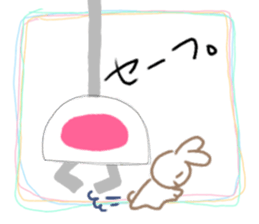 Crane-Rabbit sticker #14863660