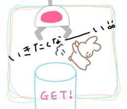 Crane-Rabbit sticker #14863662