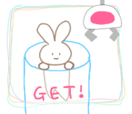 Crane-Rabbit sticker #14863663