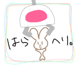 Crane-Rabbit sticker #14863664