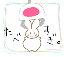 Crane-Rabbit sticker #14863665