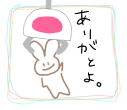 Crane-Rabbit sticker #14863671