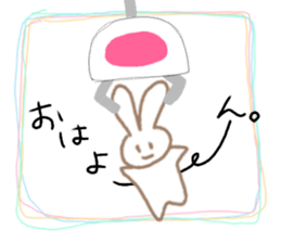 Crane-Rabbit sticker #14863674