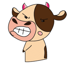 Lovely Greedily-Dairy Cow sticker #14864190