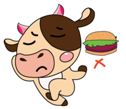 Lovely Greedily-Dairy Cow sticker #14864191