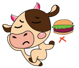 Lovely Greedily-Dairy Cow sticker #14864191