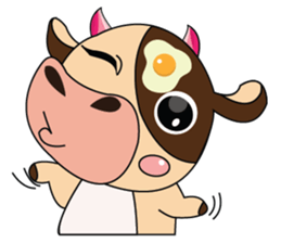 Lovely Greedily-Dairy Cow sticker #14864193